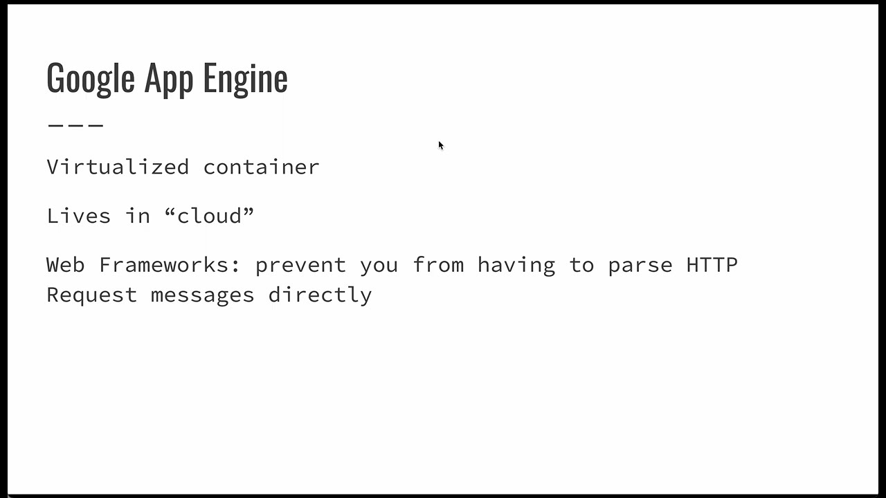 CS1520 Lecture 08: What is Google App Engine?