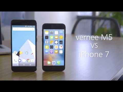 Vernee M5 VS iPhone 7, performance testing.