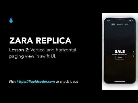 Zara replica - Vertical and horizontal paging view in swifttUI
