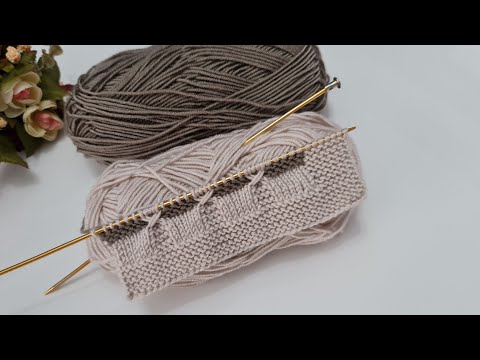 Kız ve Erkek çocuk için muhteşem iki renkli yelek hırka örgü modeli