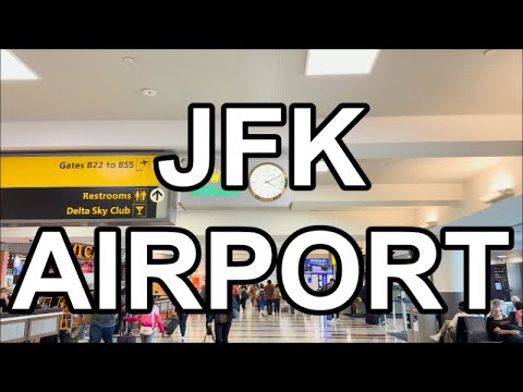 Excursão a pé em 4K pelo Aeroporto Internacional John F. Kennedy 2023 | Terminal 4 | REVISÃO DE NOVA IORQUE