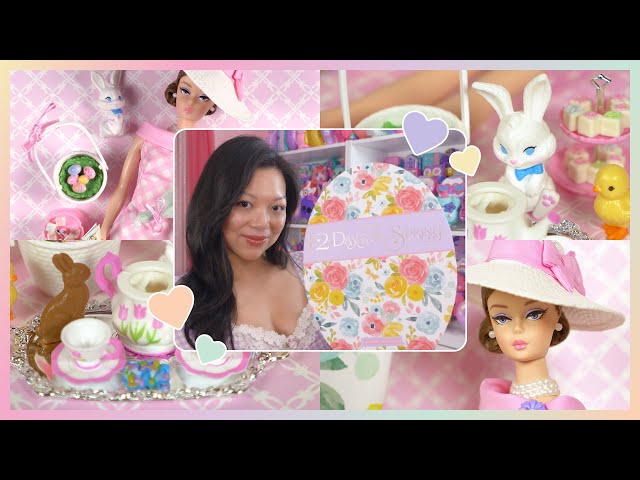 Vídeo relacionado con Muñeca Barbie Signature 12 días de Primavera con Cabello castaño y 12 días de sorpresas, edición Limitada para coleccionistas HRM27
