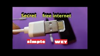 THE SECRET OF FREE INTERNET IS VERY SIMPLE!Works 100% by 2020