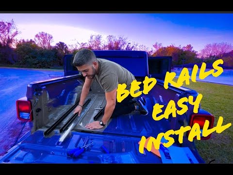 Easy install - Bed Rails from #RebelOffRoadLLC in the Jeep Gladiator