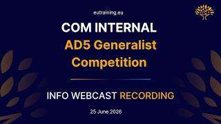 2026 COM Internal Competition AD5 | Info Webcast