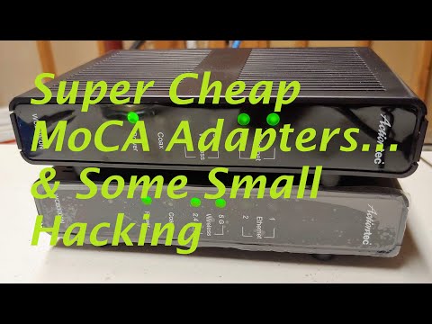 Hacking a super cheap MoCA adapter to make it do my bidding! Ethernet over coaxial cable.