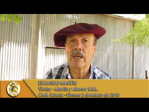 02-03-18 Nota Edgardo Martin - Martin y Alonso S.R.L. - Cnel. Suarez.