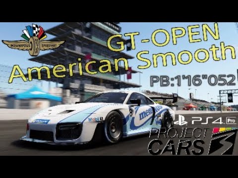 GT-OPEN MAJOR AmericanSmooth Indianapolis Project CARS 3 AI Legendary career Gameplay
