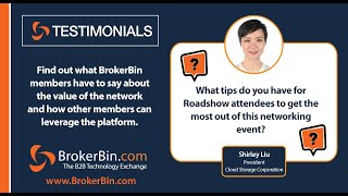 BrokerBin Roadshow Testimonial - Cloud Storage Corporation