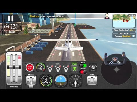 Airplane Flight Pilot Simulator #1 - Real Take Fly & Explorer Android Gameplay