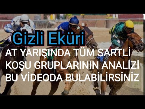 AT YARIŞINDA ŞARTLI TÜM KOŞU GRUPLARININ ANALİZİ VE  ŞİFRESİ BU VİDEODA GİZLİ EKÜRİ KANALİMİZDA