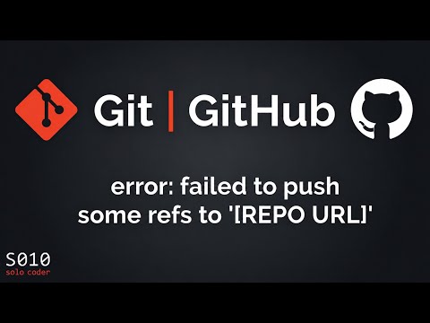 Git Push Rejected Fix Failed To Push Some Refs Error Git Github
