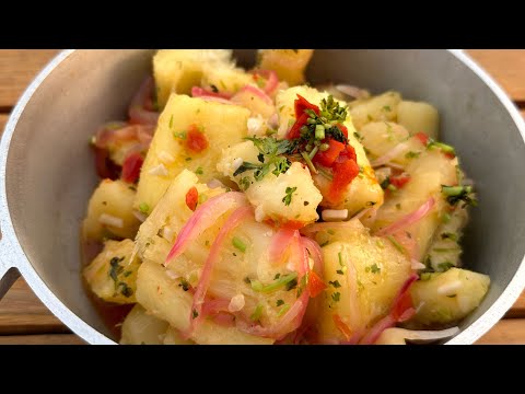 Receta sencilla de Yuca al mojo