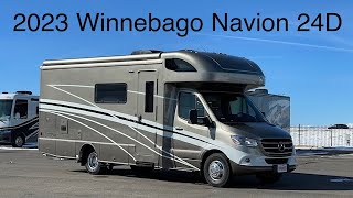 A preview image of the linked video showcasing 2023 Winnebago Navion 24D