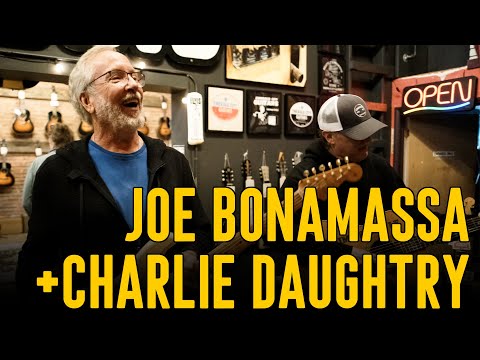 Joe Bonamassa and Charlie Daughtry! (1956 Mary Kaye Strat, 1958 Korina Flying V, 1946 Martin 000-28)