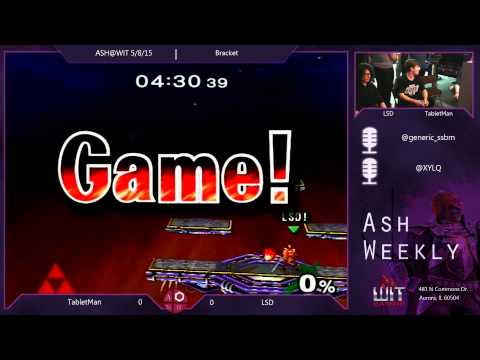Melee Bracket ASH@WIT 5/8/15 - TabletMan (Sheik) vs LSD (Roy)