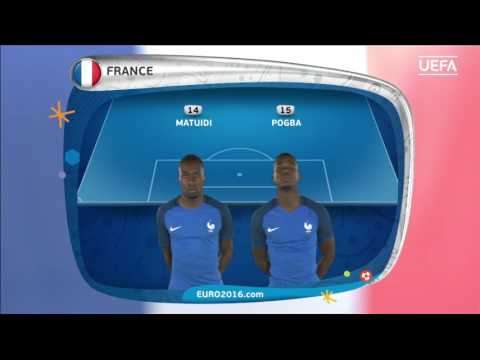 EURO 2016 final: France line-up v Portugal