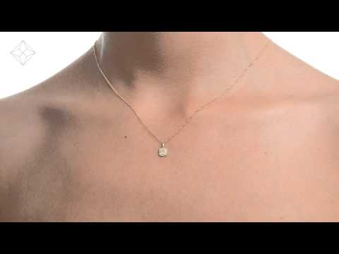 G4042 - Stunning 0.33ct Diamond and 9K Gold Pendant