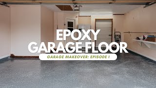 DIY Epoxy Garage Floor - Can You Really Make A Garage Floor Look New? {Garage Makeover Episode 1}