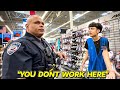 FAKE WALMART EMPLOYEE USING WALKIE TALKIE PRANK GONE WRONG Cops Called