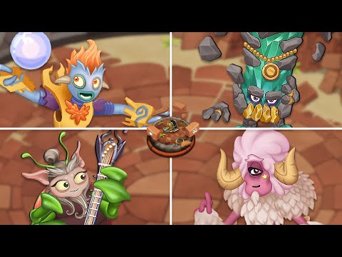 All Adult Celestials - Celestial Island All Monster Sounds & Animations (My Singing Monsters)