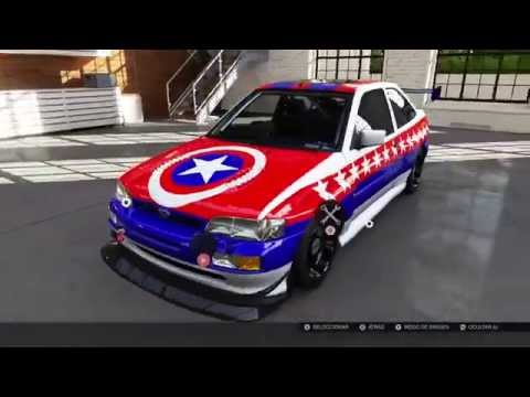 Thumbnail for FM5 Ford Escort RS Cosworth Edicion Capitan America by Ford Escort RS Cosworth, Cosworth
