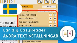 Hur man ändrar textinställningar – EasyReader för Windows v8
