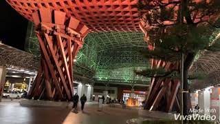 【金沢】金沢駅にある鼓門(つづみもん)【観光スポット】