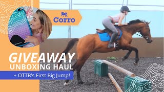 OTTB'S FIRST BIG JUMP // + unboxing haul & giveaway