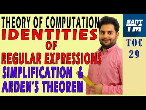 Simplification of Regular Expressions | Identities | Arden's Theorem | Theory of computation