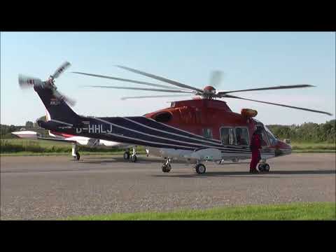 [HD] HeliService International - Zweiter Auftrag am Flugplatz Borkum (EDWR)  (03.09.2022)