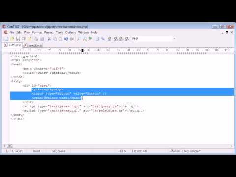 jQuery Tutorial 12 All selector