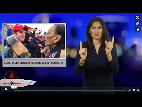 Teens taunt elder at Indigenous People's March (ASL - 1.20.19)