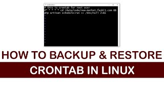 How to backup and restore Crontab in Linux