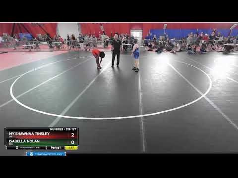 119 127 lbs Round 1   My`Shawnna Tinsley, OH vs Isabella Nolan, MN