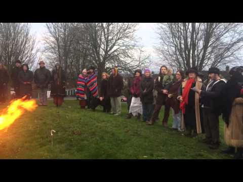 Glastonbury Solstice Ceremony - Declaration Of Sovereignty - Sunrise, Winter Solstice, 2014