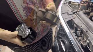 2013 Nissan Frontier V6 serpentine belt and tensioner replacement