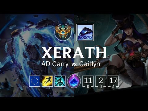 Xerath Bot vs Caitlyn - EUW Master Patch 8.24