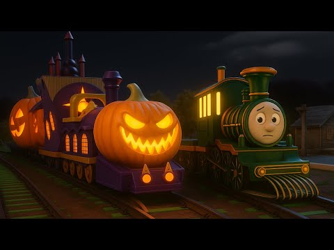 Halloween Express Ride - Halloween Cartoon Fun - Choo choo train kids videos