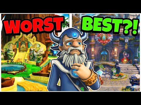 SKYLANDERS Hub Worlds RANKED From WORST To BEST