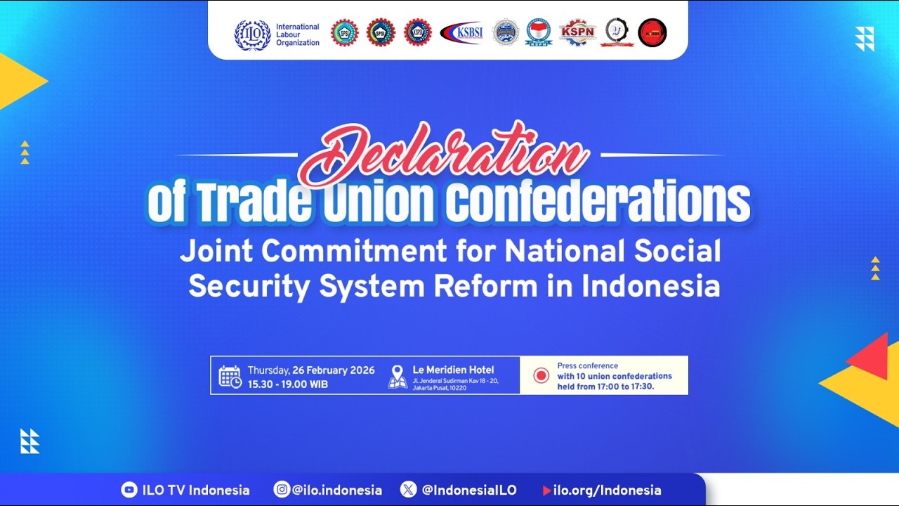 Indonesia trade union confederations' declaration on national social security system reform