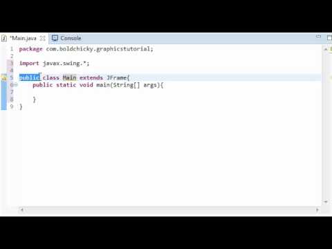 Java Graphics Tutorial 1 The Frame
