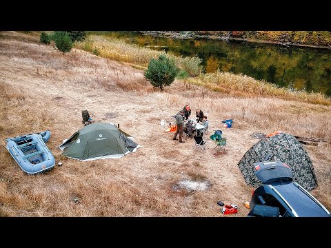 ЭТО ИХ ПОСЛЕДНЯЯ - РЫБАЛКА с НОЧЕВКОЙ :) Ловим и готовим! Семейная рыбалка с лодки