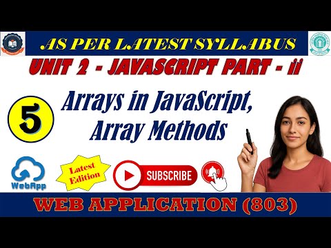 Chapter 2 Javascript Part 2 Arrays In Javascript Array Methods In Javascript Explained
