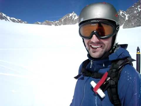 Interview nach der Schrankogel 3497m Abfahrt in der Nordostflanke