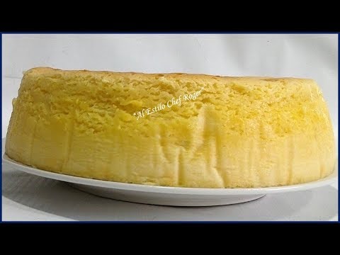 Receta PASTEL DE QUESO JAPONES, tarta de queso japones #458 | Chef Roger Video