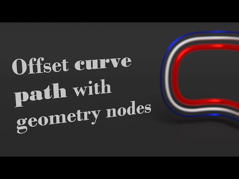 Offset Curve Path with Geometry Nodes [Blender 3.4] ✒️