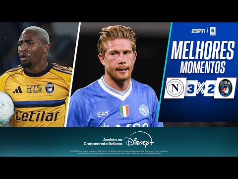 Gols e lances de Napoli x Pisa
