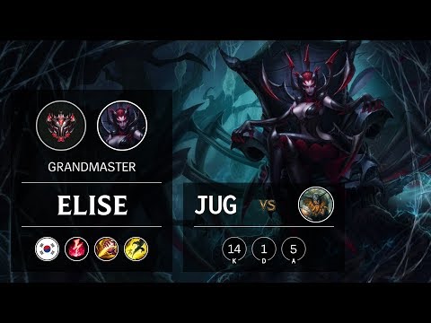 Elise Jungle vs Olaf - KR Grandmaster Patch 9.14