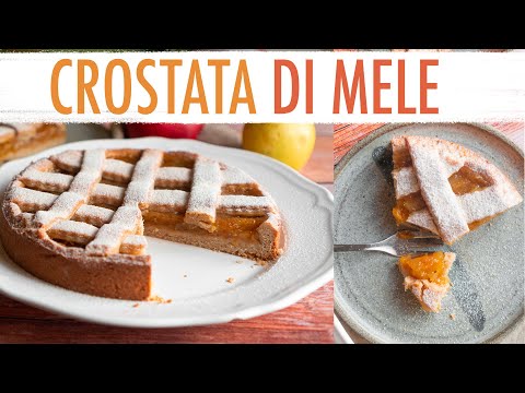 CROSTATA DI MELE - Ricetta facile Senza Burro e Uova | Elefanteveg